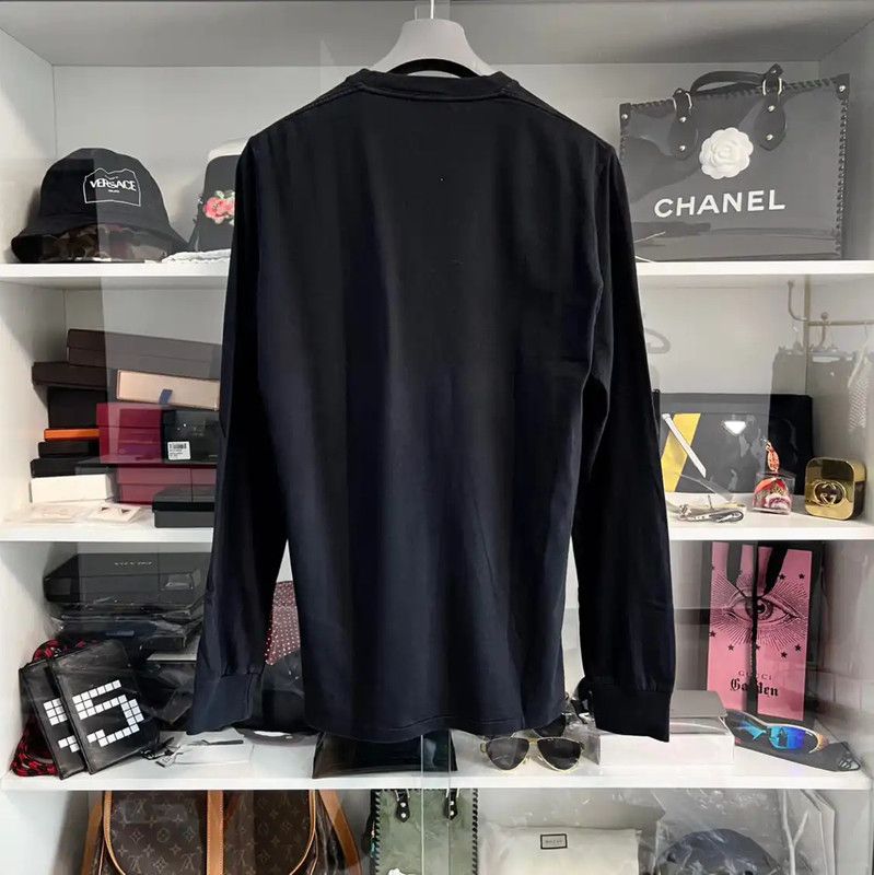 Dsquared2 DSQUARED2 Men's Black Long Sleeve Tee Shirt 0089 Size US M / EU 48-50 / 2 - 6 Thumbnail
