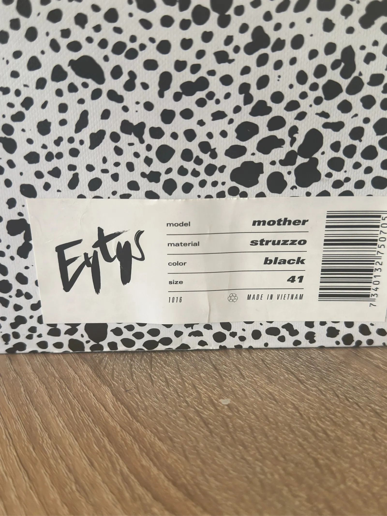 Eytys Eytys Mother Struzzo Black Sneakers Size US 11 / IT 41 - 3 Thumbnail