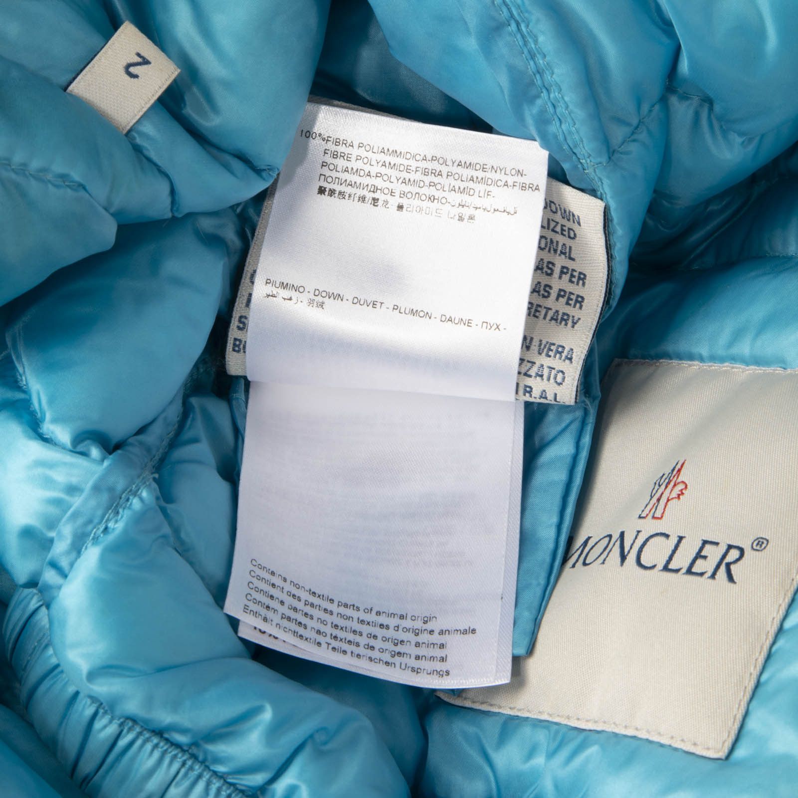 Moncler Blue Down Filled Puffer Jacket Size M / US 6-8 / IT 42-44 - 4 Thumbnail