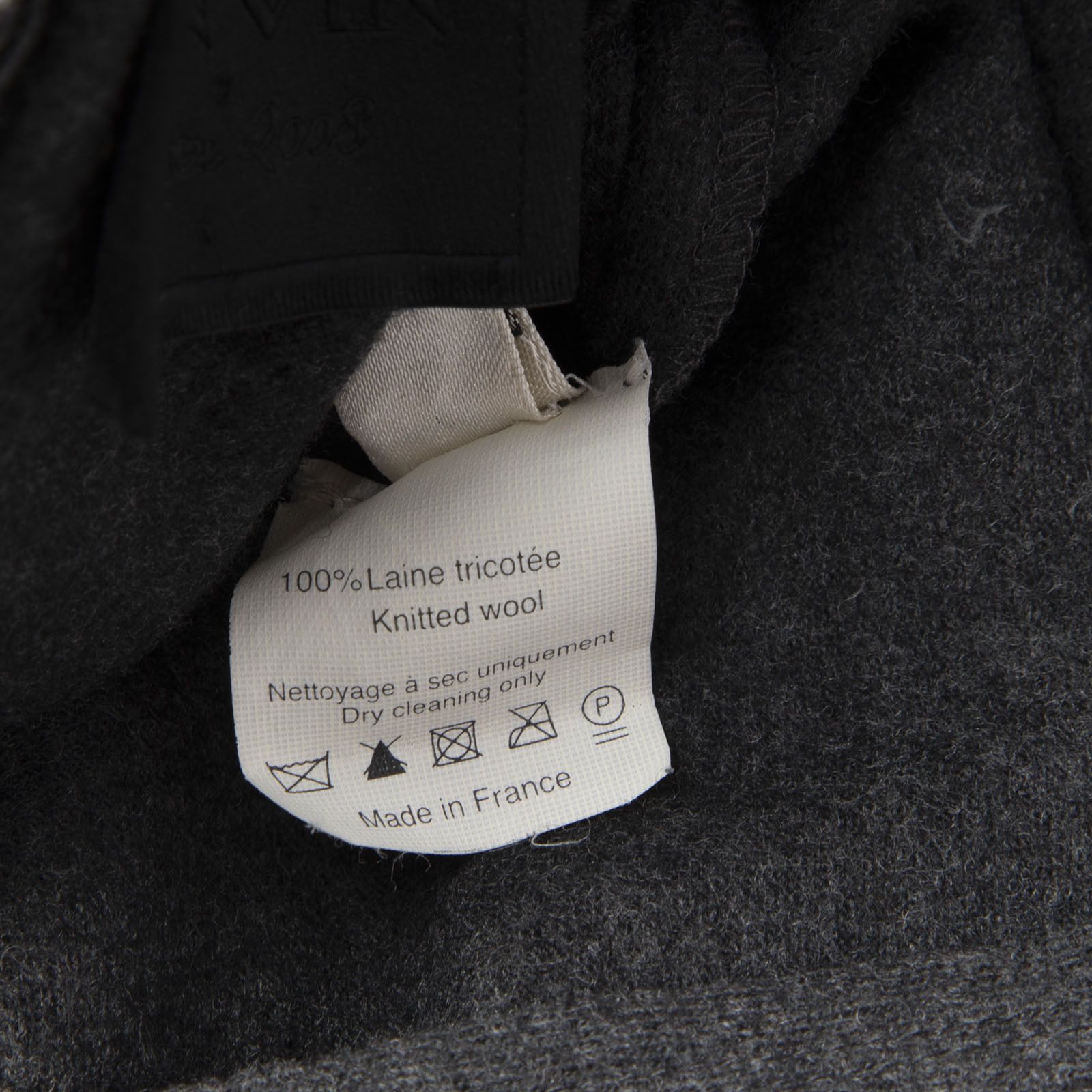 Lanvin Grey Long Sleeve Knee Length Wool Dress Size XS / US 0-2 / IT 36-38 - 6 Thumbnail