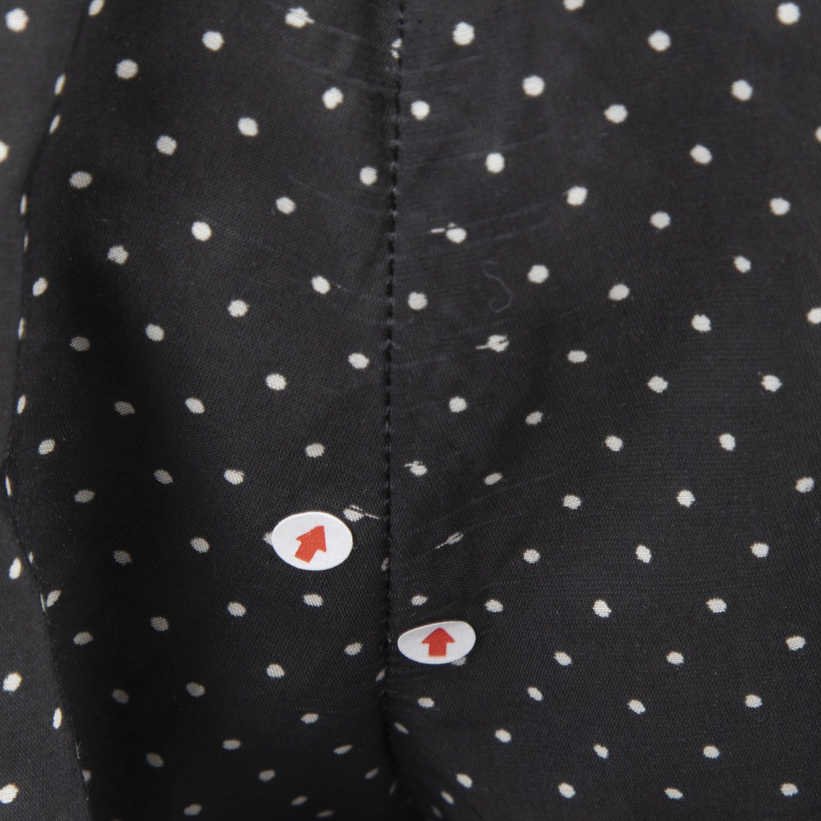 Celine Navy Polkadot Belted Tapered Trousers Size 26" / US 2 / IT 38 - 4 Thumbnail