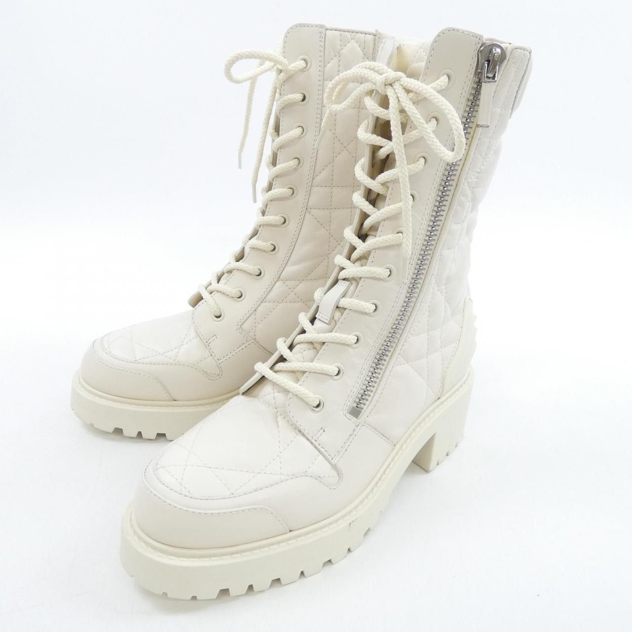 Dior Dior Christian Dior Cannage Quilting Calfskin Boots Leather Shoes KDI733CQC DUTY FREE for USA Size ONE SIZE - 3 Thumbnail