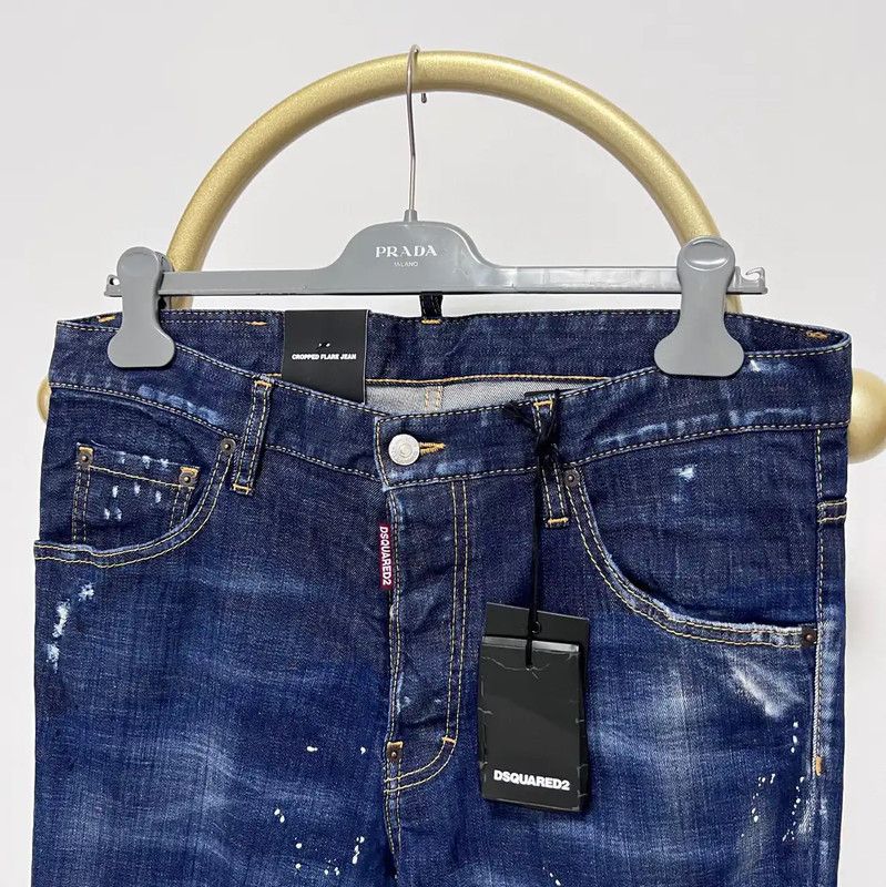 Dsquared2 DSQUARED2 Blue Cotton Casual Pants for Men 0089 Size US 34 / EU 50 - 2 Thumbnail