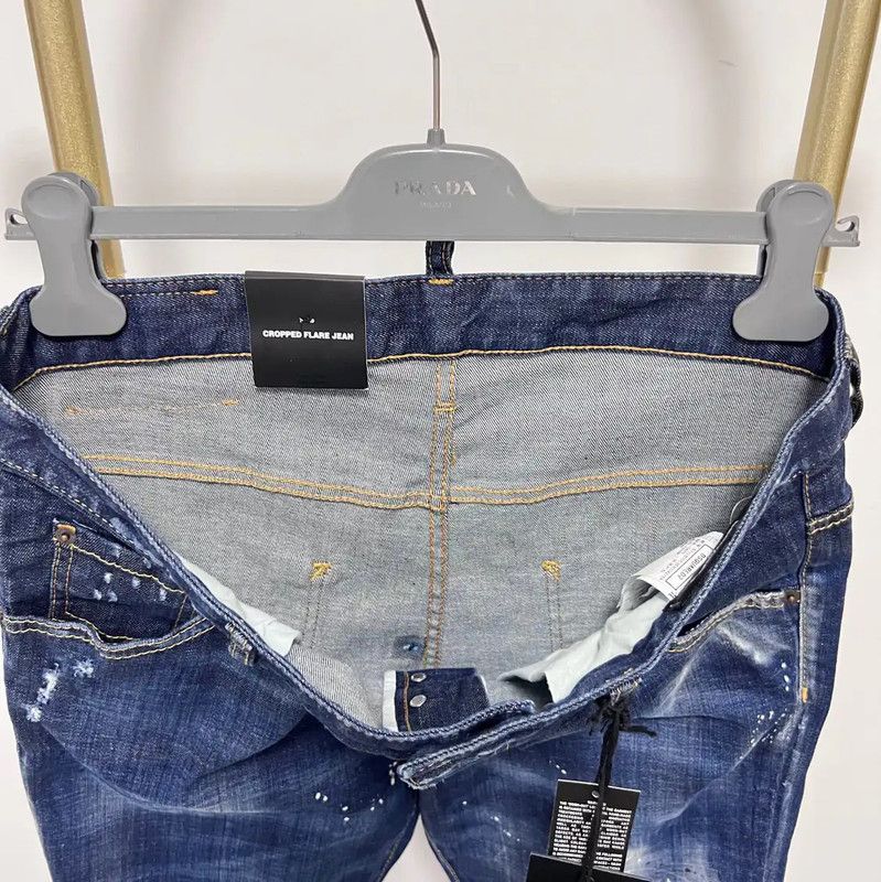 Dsquared2 DSQUARED2 Blue Cotton Casual Pants for Men 0089 Size US 34 / EU 50 - 7 Thumbnail