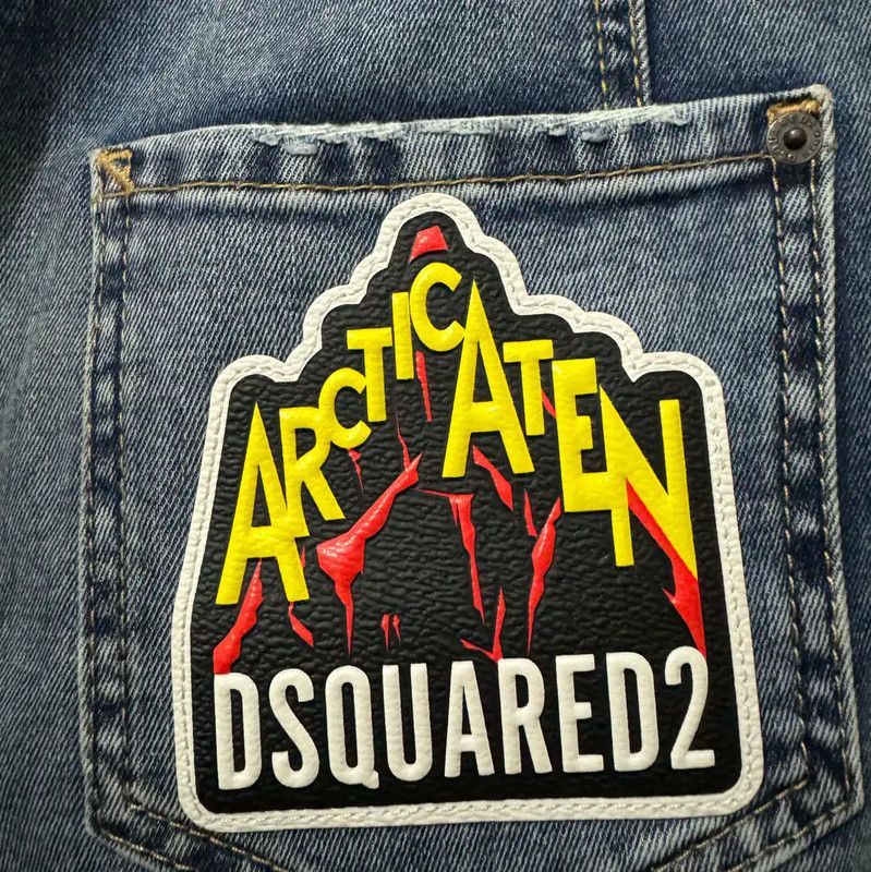 Dsquared2 DSQUARED2 Light Blue Cotton Logo Pants 0089 Size US 27 - 3 Thumbnail