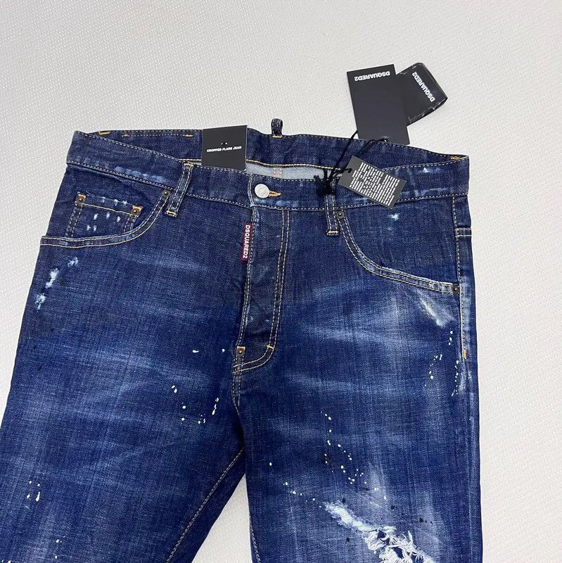 Dsquared2 DSQUARED2 Men's Casual Pants in Dark Blue 0089 Size US 34 / EU 50 - 2 Thumbnail