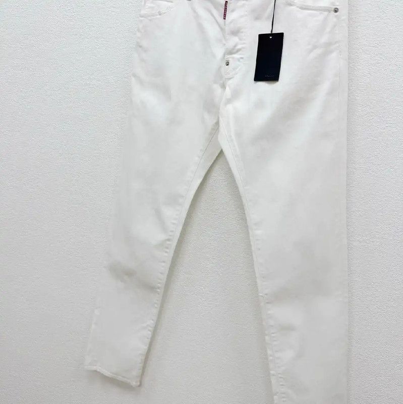 Dsquared2 DSQUARED2 White Casual Trousers for Men 0089 Size US 34 / EU 50 - 2 Thumbnail