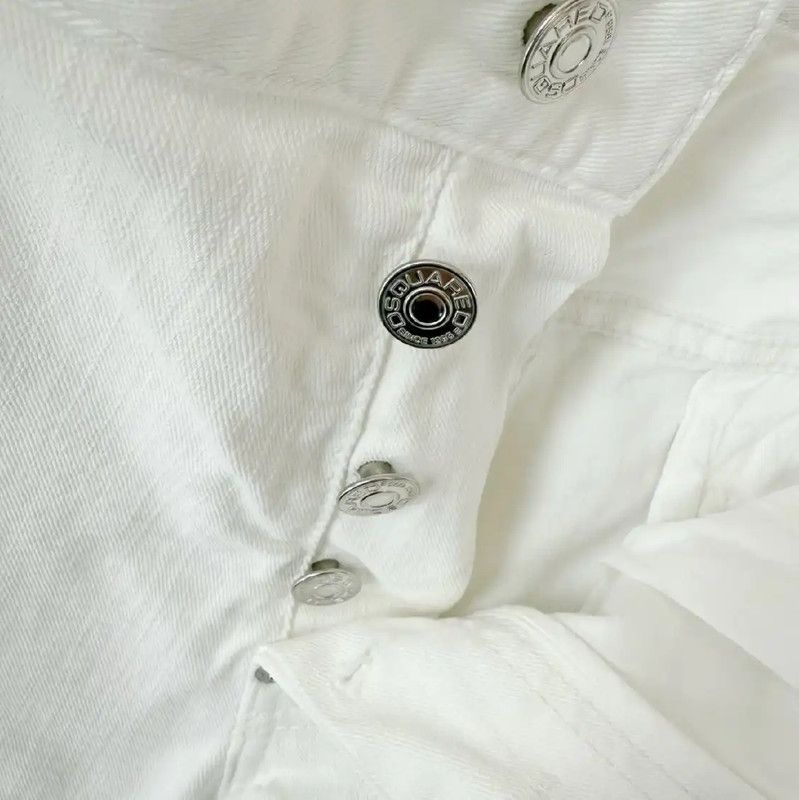 Dsquared2 DSQUARED2 White Casual Trousers for Men 0089 Size US 34 / EU 50 - 4 Thumbnail