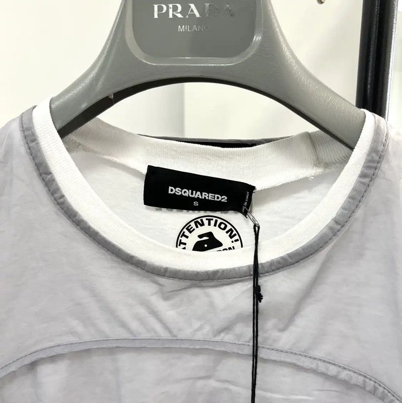 Dsquared2 DSQUARED2 Summer White Cotton T-Shirt for Men 0089 Size US S / EU 44-46 / 1 - 2 Thumbnail