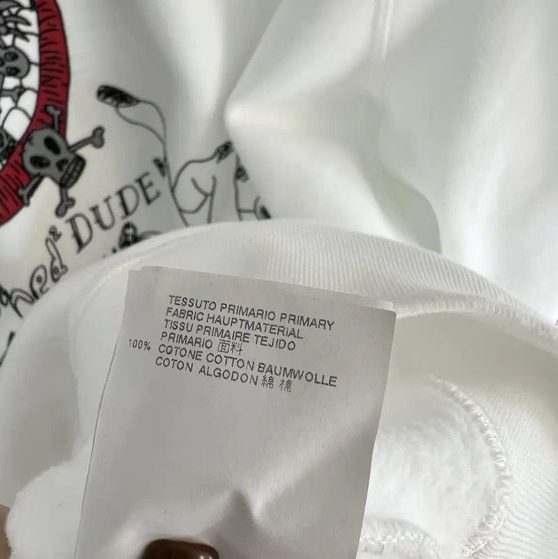 Dsquared2 DSQUARED2 White Cotton Graphic Sweatshirt for Men 0089 Size US XL / EU 56 / 4 - 8 Thumbnail