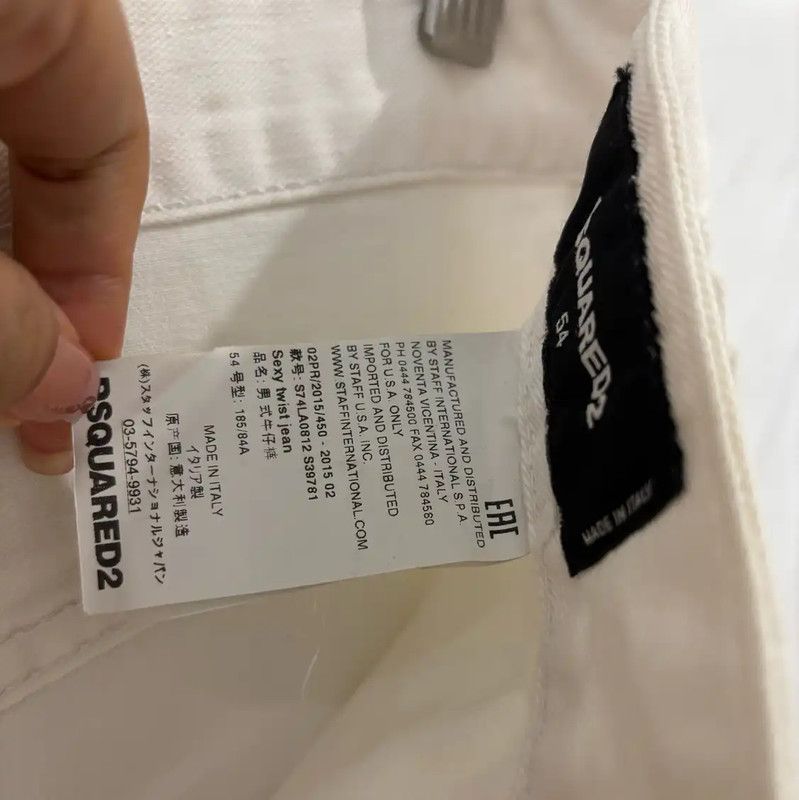 Dsquared2 DSQUARED2 Men's Casual Pants in White 0089 Size US 36 / EU 52 - 7 Thumbnail
