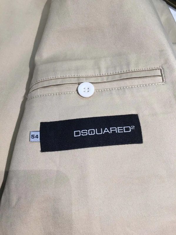 Dsquared2 DSQUARED2 Khaki Cotton Long Sleeve Jacket 0089 Size US XXL / EU 58 / 5 - 6 Thumbnail