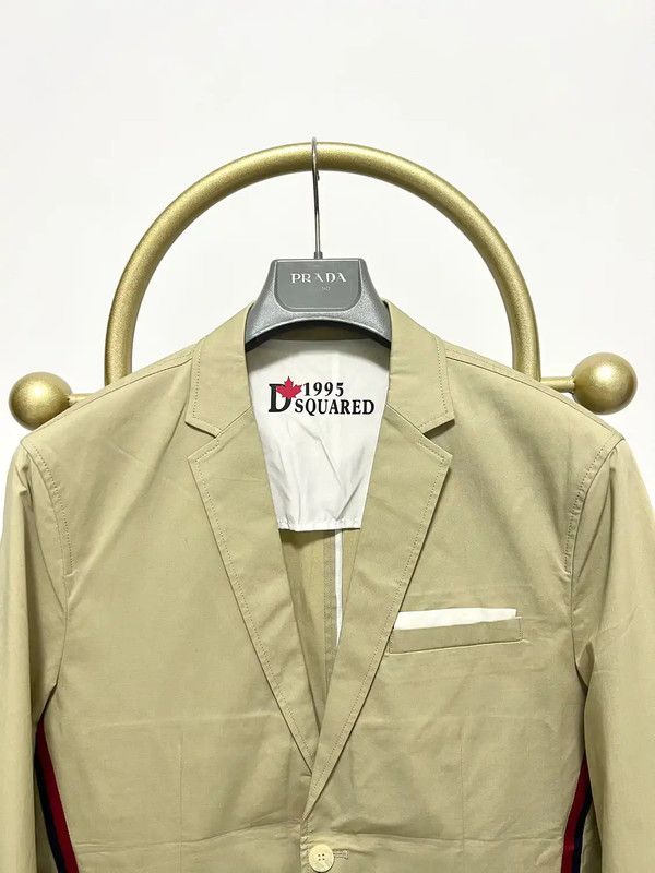 Dsquared2 DSQUARED2 Khaki Cotton Long Sleeve Jacket 0089 Size US XXL / EU 58 / 5 - 3 Thumbnail