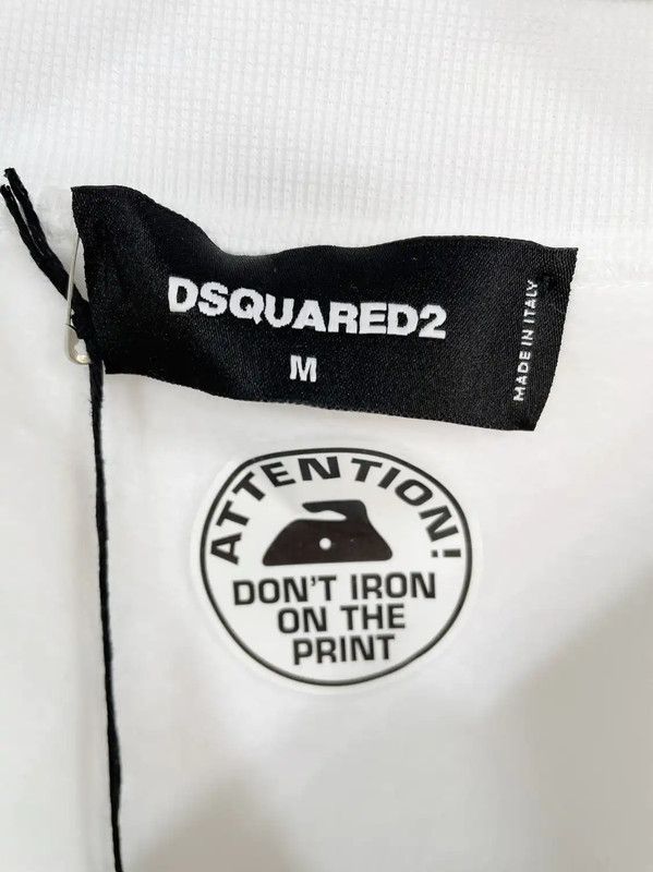DSQUARED2 White Cotton Long Sleeve Sweatshirt 0089