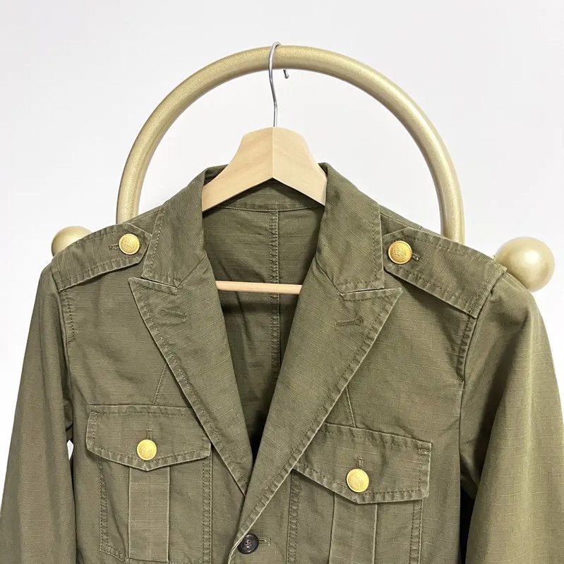 Dsquared2 DSQUARED2 Military Green Cotton Long Sleeve Jacket 0089 Size US M / EU 48-50 / 2 - 2 Thumbnail