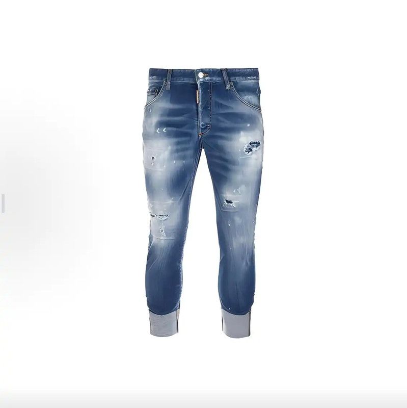 Dsquared2 DSQUARED2 Casual Blue Men's Denim Pants 0089 Size US 32 / EU 48 - 9 Thumbnail