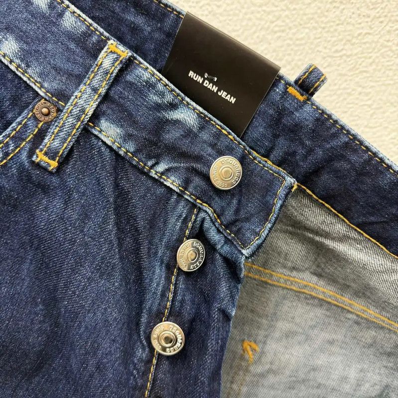 Dsquared2 DSQUARED2 Dark Blue Denim Casual Pants 0089 Size US 26 / EU 42 - 4 Thumbnail