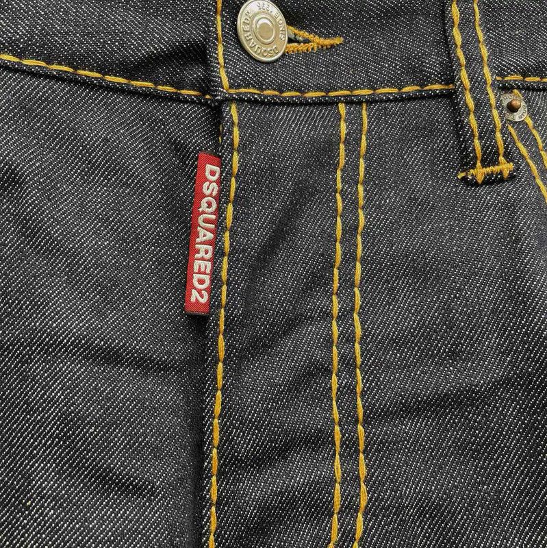Dsquared2 DSQUARED2 Men's Casual Dark Blue Denim Pants 0089 Size US 26 / EU 42 - 3 Thumbnail