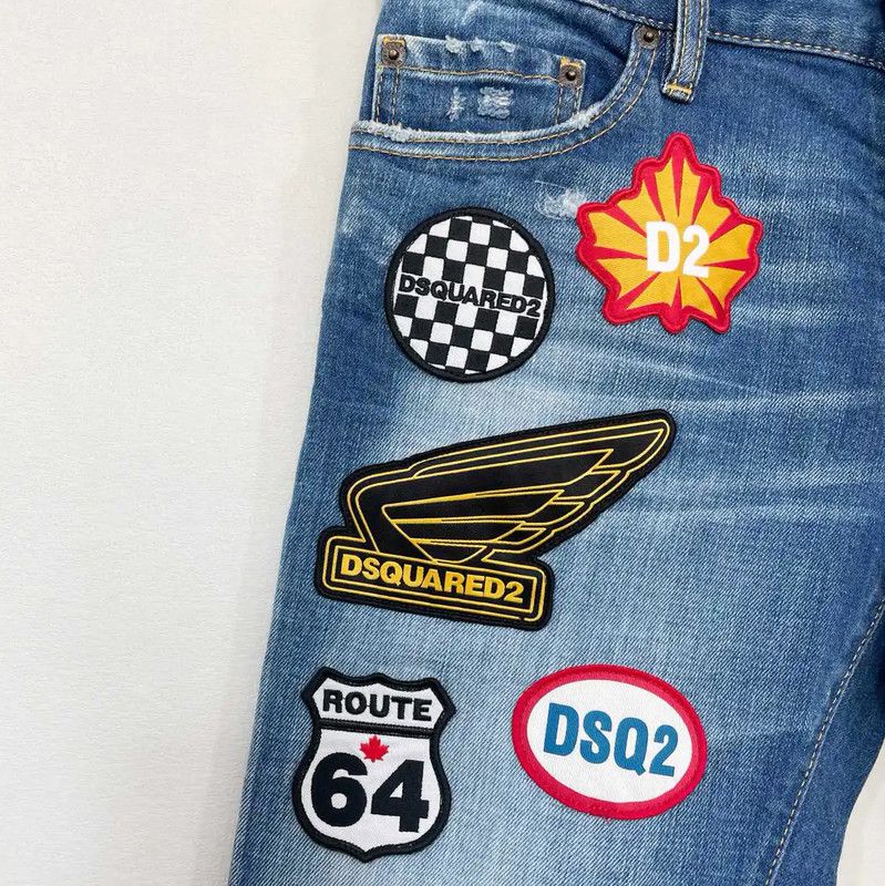 Dsquared2 DSQUARED2 Men's Spring Autumn Blue Denim Pants 0089 Size US 32 / EU 48 - 3 Thumbnail