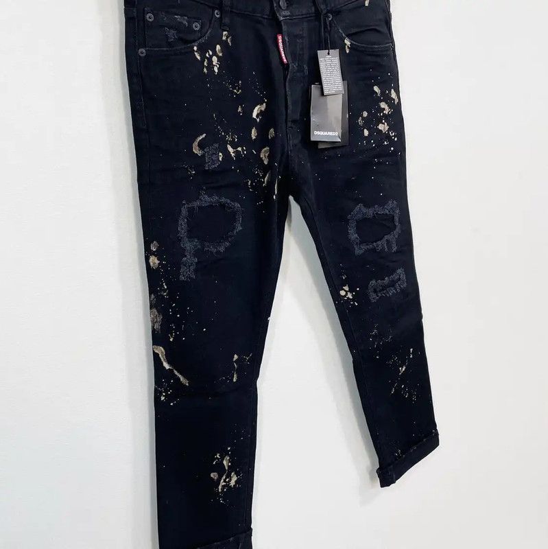 Dsquared2 DSQUARED2 Black Cotton Casual Pants for Men 0089 Size US 26 / EU 42 - 3 Thumbnail