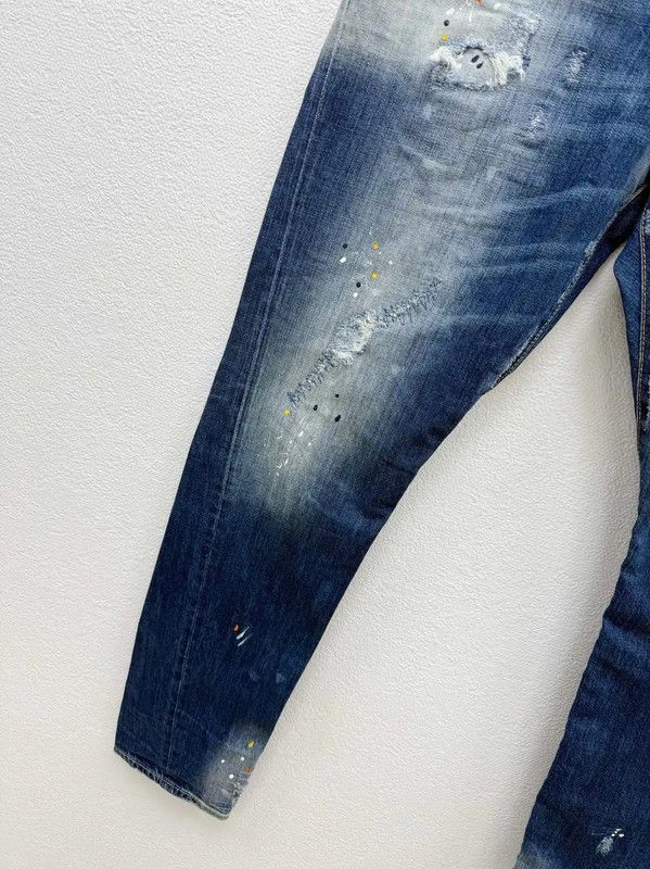 Dsquared2 DSQUARED2 Men's Casual Blue Denim Pants 0089 Size US 34 / EU 50 - 4 Thumbnail