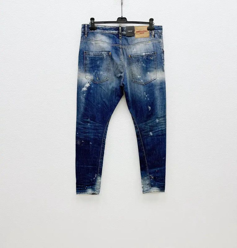 Dsquared2 DSQUARED2 Men's Casual Blue Denim Pants 0089 Size US 34 / EU 50 - 6 Thumbnail