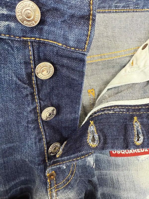 Dsquared2 DSQUARED2 Men's Casual Blue Denim Pants 0089 Size US 34 / EU 50 - 8 Thumbnail