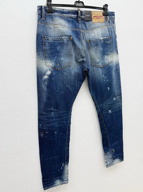 Dsquared2 DSQUARED2 Men's Casual Blue Denim Pants 0089 Size US 34 / EU 50 - 7 Thumbnail