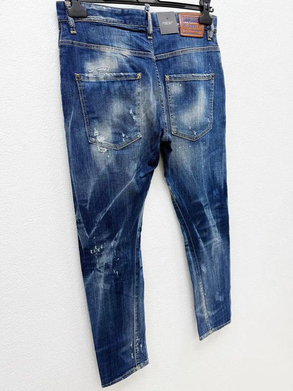 Dsquared2 DSQUARED2 Men's Blue Denim Casual Pants 0089 Size US 34 / EU 50 - 6 Thumbnail