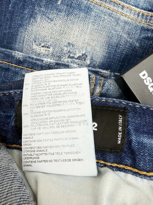 Dsquared2 DSQUARED2 Men's Blue Denim Casual Pants 0089 Size US 34 / EU 50 - 8 Thumbnail