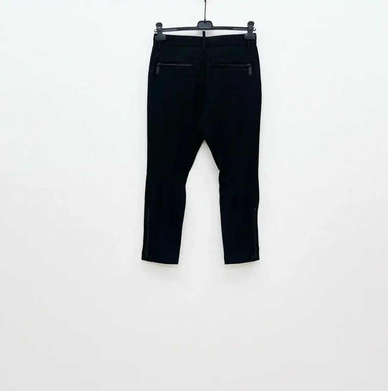 Dsquared2 DSQUARED2 Black Wool Men's Casual Pants 0089 Size US 26 / EU 42 - 5 Thumbnail