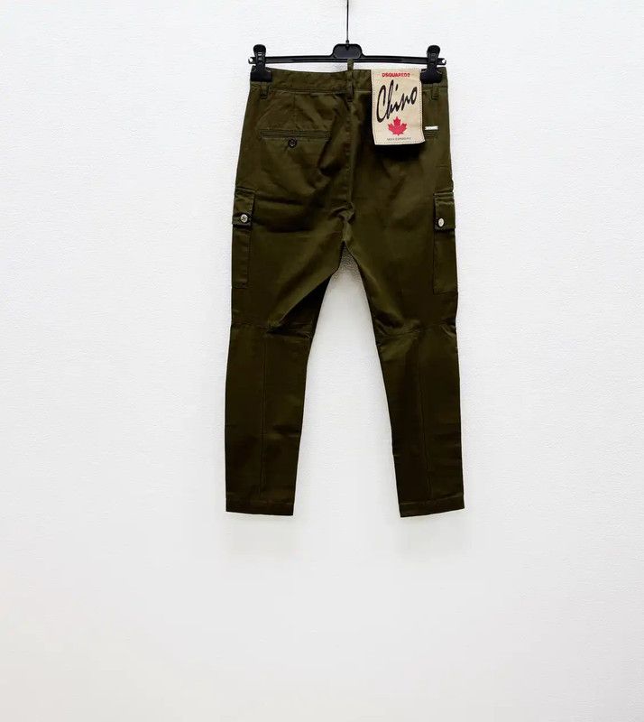 Dsquared2 DSQUARED2 Men's Casual Pants in Military Green 0089 Size US 26 / EU 42 - 4 Thumbnail