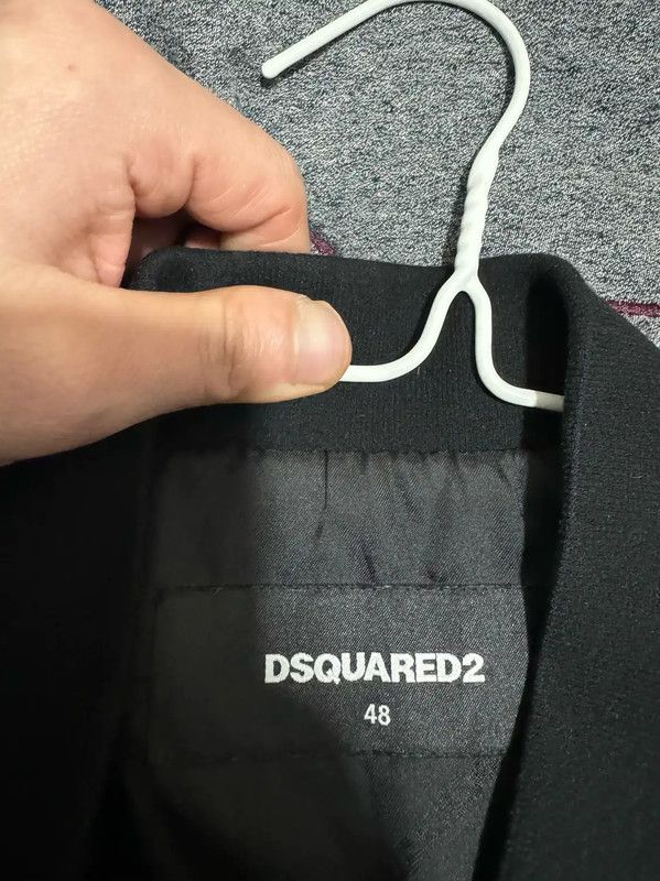 Dsquared2 Dsquared2 Black Embroidered Logo Bomber Jacket 0089 Size US M / EU 48-50 / 2 - 3 Thumbnail