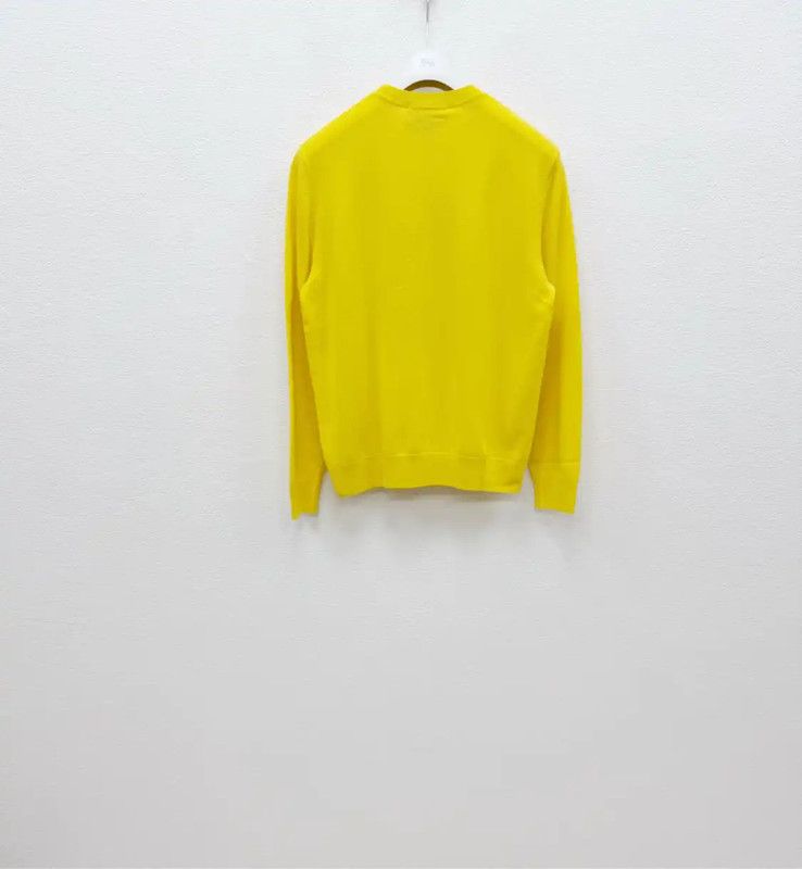 Dsquared2 DSQUARED2 Yellow Cashmere Long Sleeve Sweater 0089 Size US L / EU 52-54 / 3 - 5 Thumbnail