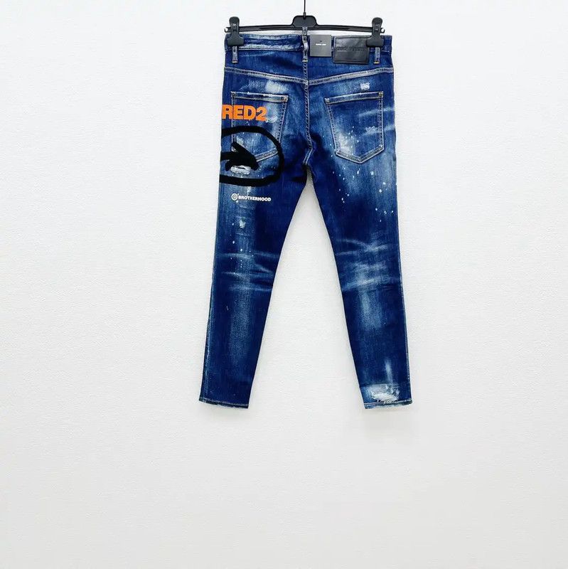 Dsquared2 DSQUARED2 Men's Blue Denim Casual Pants 0089 Size US 26 / EU 42 - 2 Thumbnail
