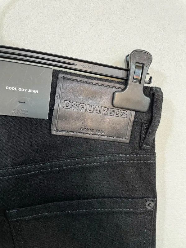 Dsquared2 DSQUARED2 Men's Black Cotton Casual Pants 0089 Size US 32 / EU 48 - 4 Thumbnail