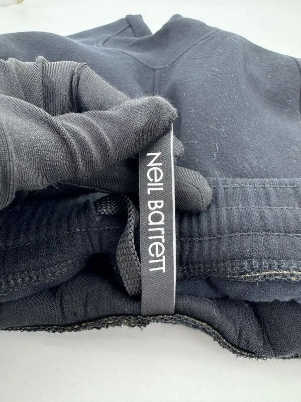 Neil Barrett Neil Barrett Black Cotton Casual Pants 0089 Size US 32 / EU 48 - 7 Thumbnail