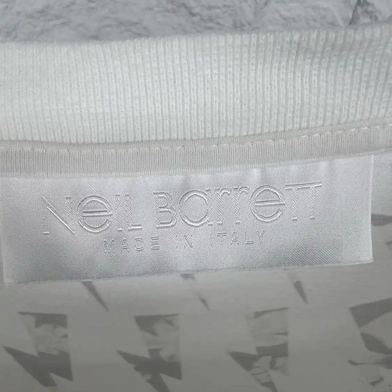 Neil Barrett NeIL Barrett White Cotton Graphic T-Shirt 0089 Size US XXL / EU 58 / 5 - 3 Thumbnail