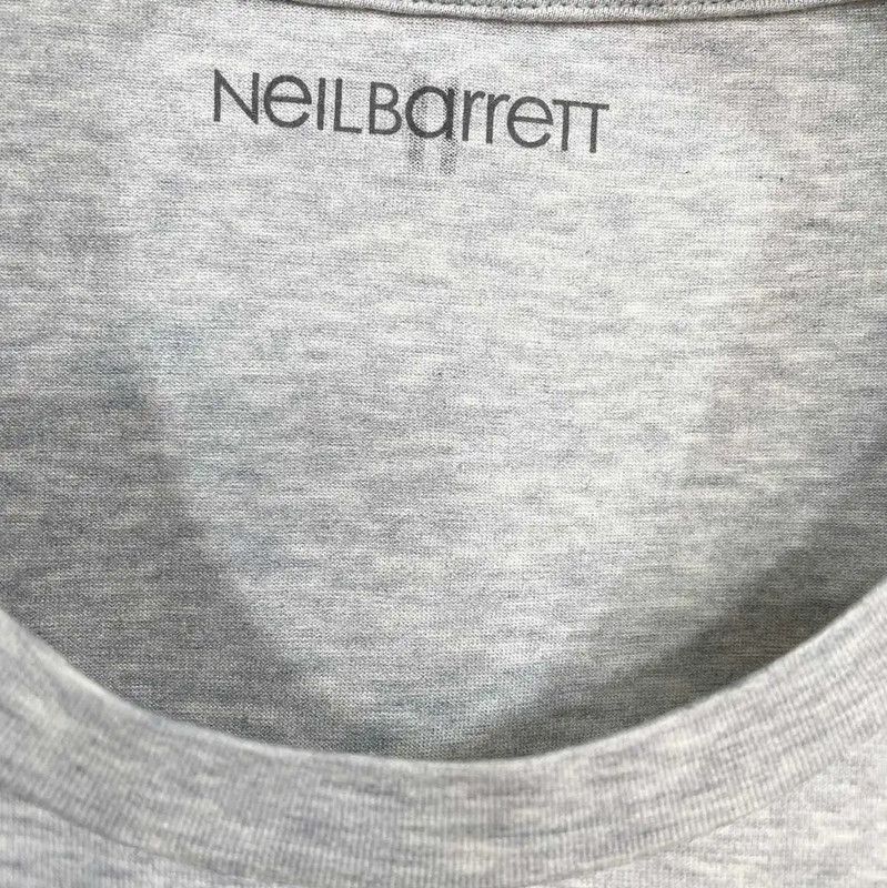Neil Barrett NeIL BarreTT Gray Cotton Short Sleeve T-Shirt 0089 Size US M / EU 48-50 / 2 - 4 Thumbnail