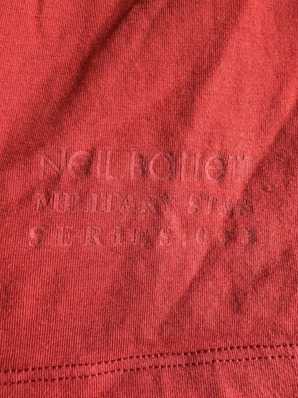 Neil Barrett Neil Barrett Red Cotton Men's T-Shirt 0089 Size US L / EU 52-54 / 3 - 8 Thumbnail