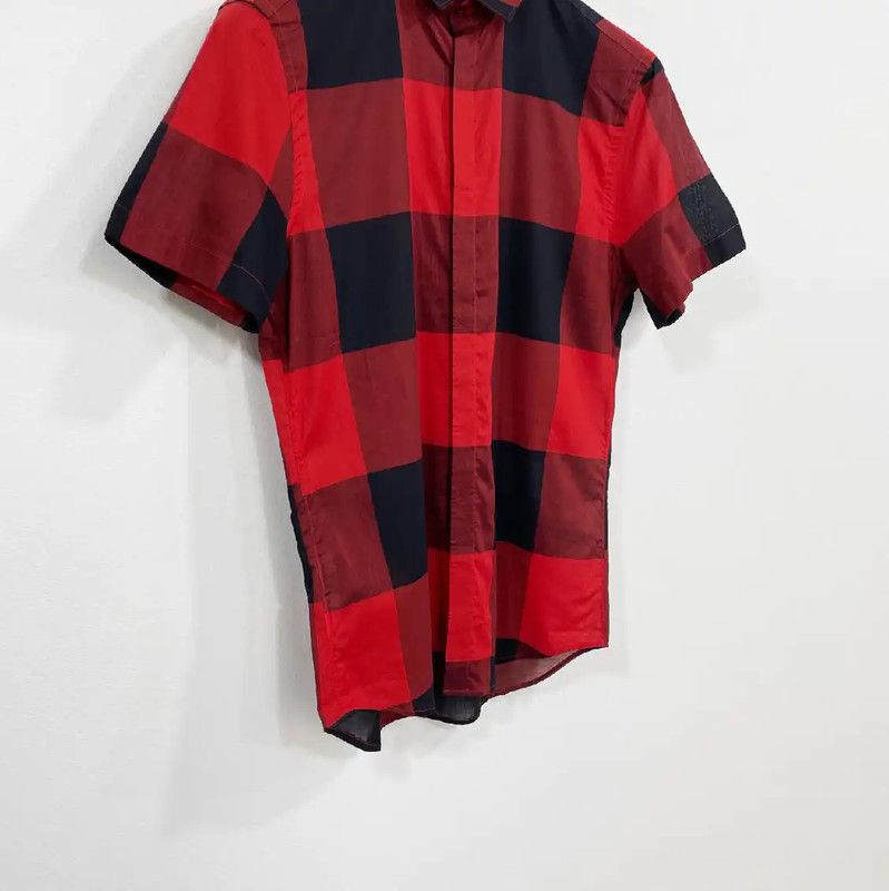 Neil Barrett NeIL BarreTT Red Short-Sleeve Shirt for Men 0089 Size US M / EU 48-50 / 2 - 2 Thumbnail