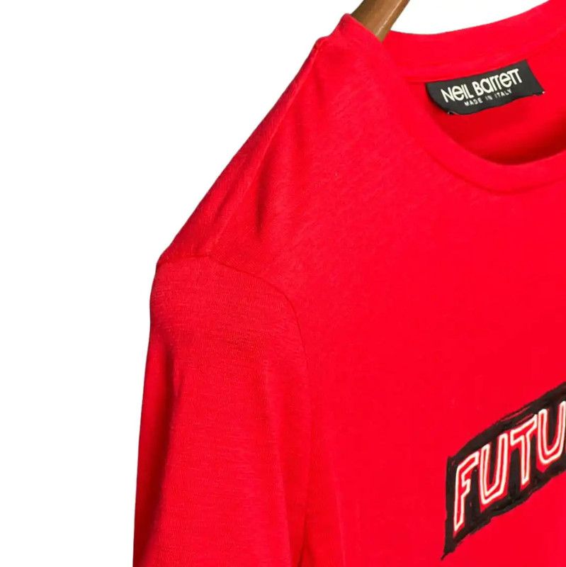 Neil Barrett NeIL BarreTT Red Cotton T-Shirt for Men 0089 Size US XS / EU 42 / 0 - 5 Thumbnail