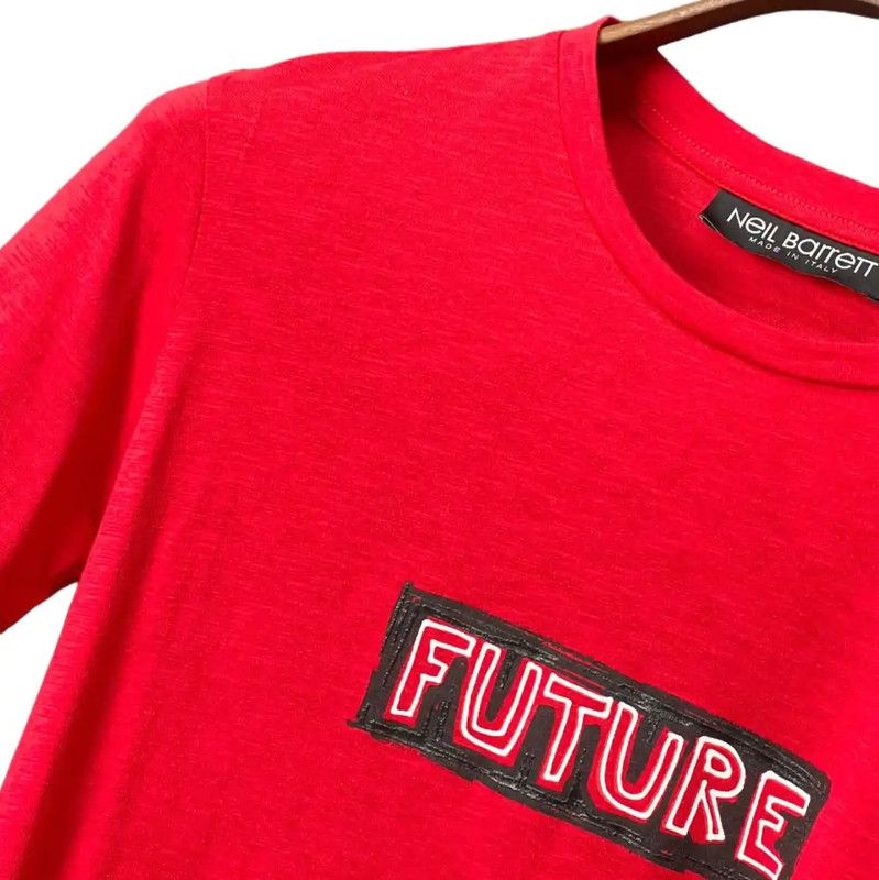 Neil Barrett NeIL BarreTT Red Cotton T-Shirt for Men 0089 Size US XS / EU 42 / 0 - 4 Thumbnail