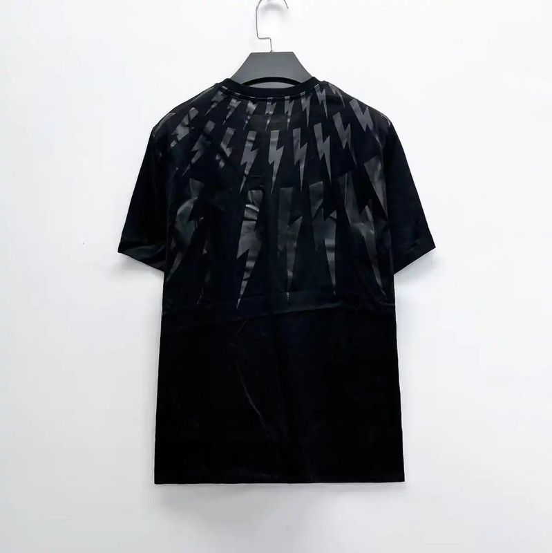 Neil Barrett NeIL BarreTT Black Cotton Logo T-Shirt for Men 0089 Size US XXS / EU 40 - 2 Thumbnail