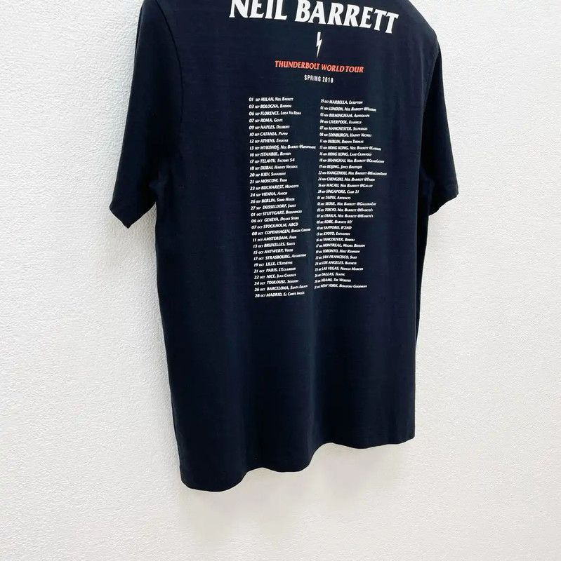 Neil Barrett NeIL BarreTT Black Cotton Short Sleeve T-Shirt 0089 Size US M / EU 48-50 / 2 - 4 Thumbnail