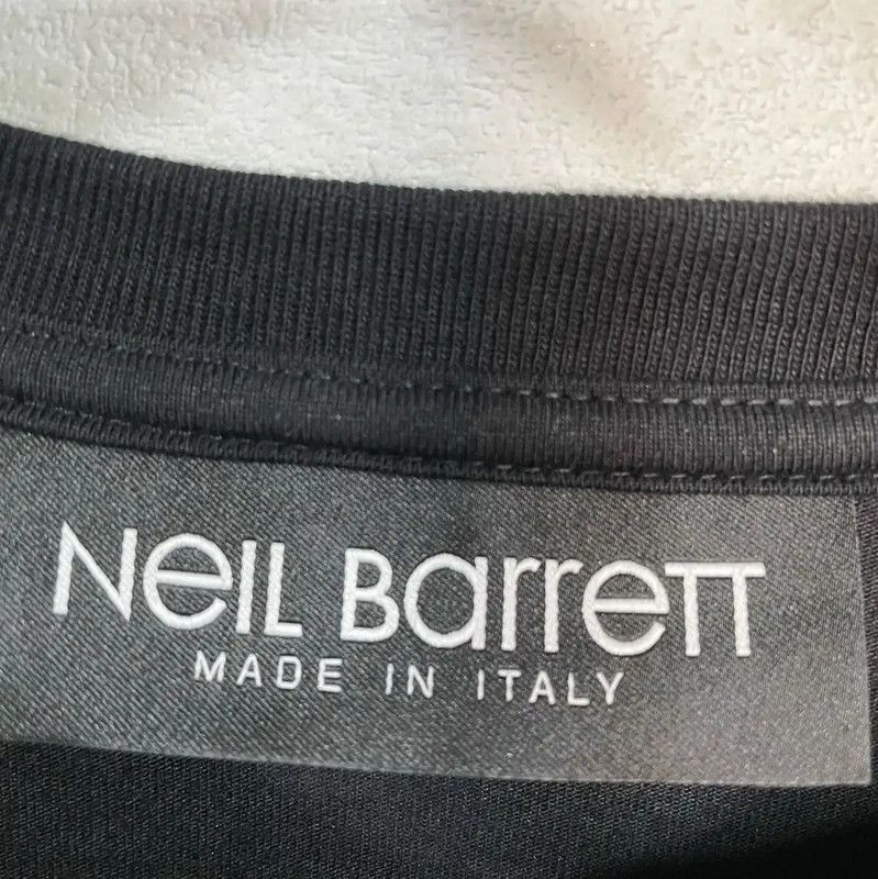 Neil Barrett Neil Barrett Black Cotton Graphic T-Shirt 0089 Size US S / EU 44-46 / 1 - 4 Thumbnail