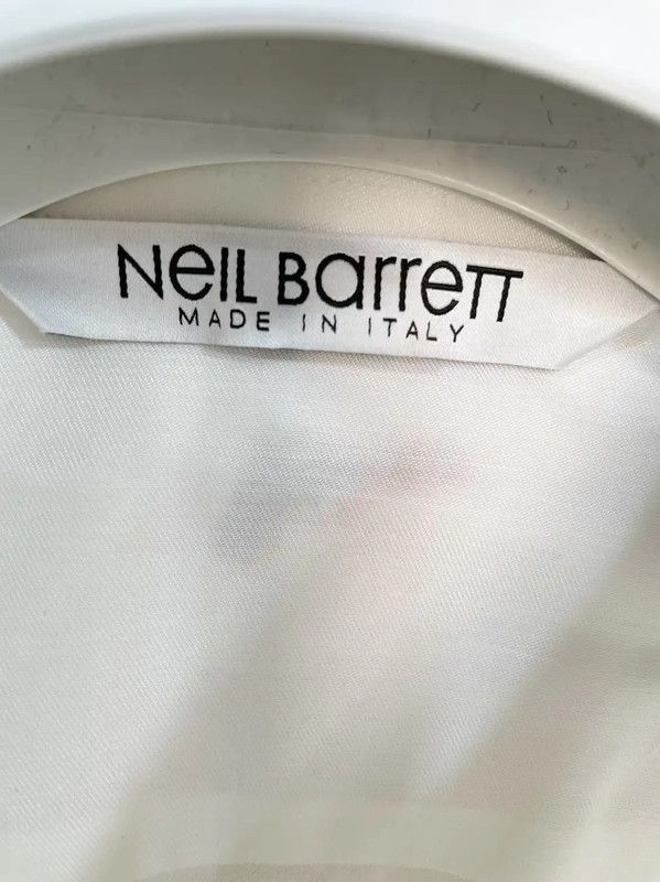 Neil Barrett Neil Barrett White Long Sleeve Shirt for Men 0089 Size US XS / EU 42 / 0 - 3 Thumbnail