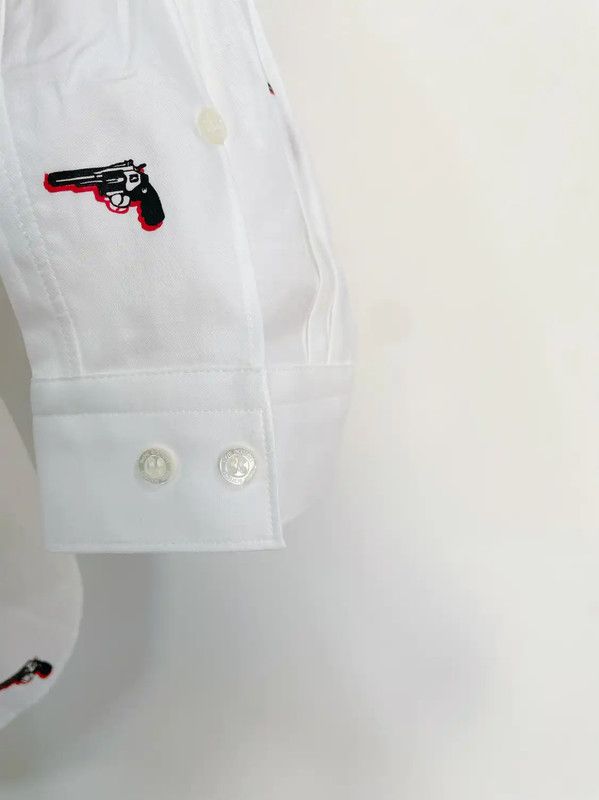 Neil Barrett Neil Barrett White Long Sleeve Shirt for Men 0089 Size US XS / EU 42 / 0 - 5 Thumbnail