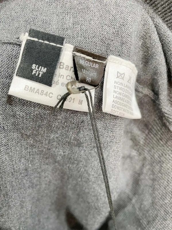 Neil Barrett Neil Barrett Blue Wool Men's Long Sleeve Sweater 0089 Size US XS / EU 42 / 0 - 5 Thumbnail