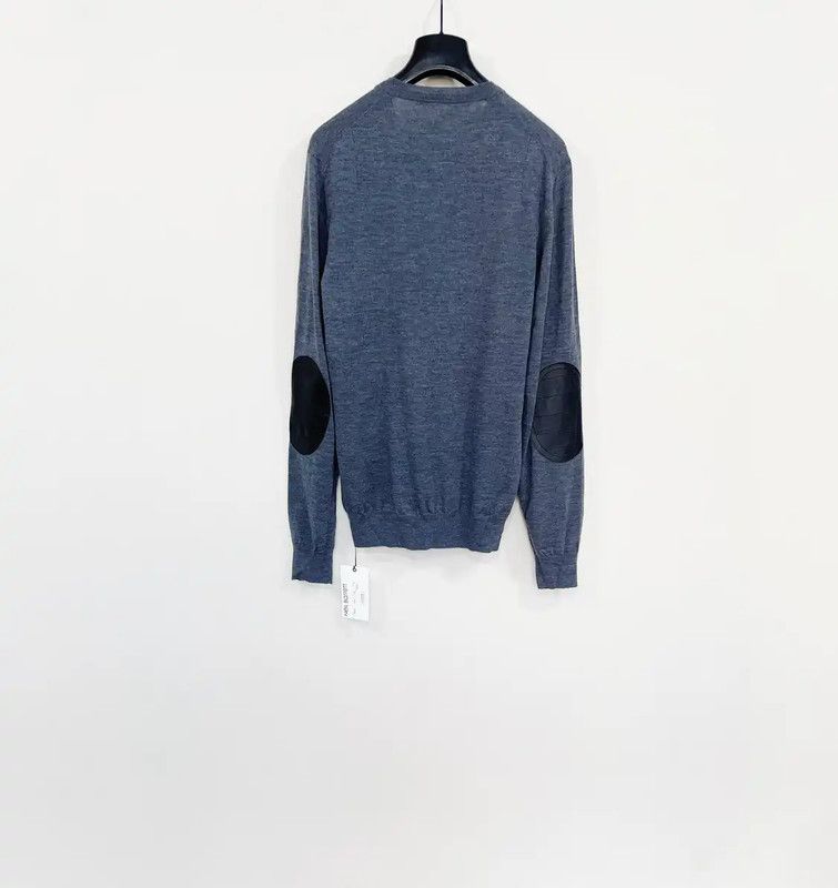 Neil Barrett Neil Barrett Blue Wool Men's Long Sleeve Sweater 0089 Size US XS / EU 42 / 0 - 2 Thumbnail